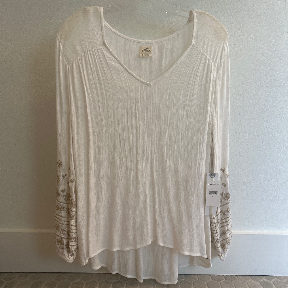 NWT O’Niell long sleeve flowy shirt
